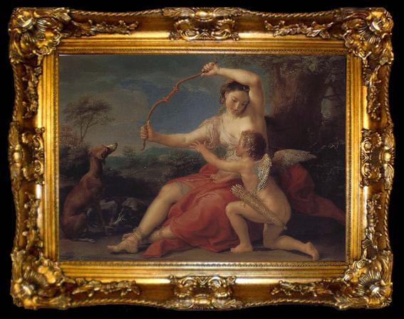 framed  Pompeo Batoni Cupid and Diana, ta009-2